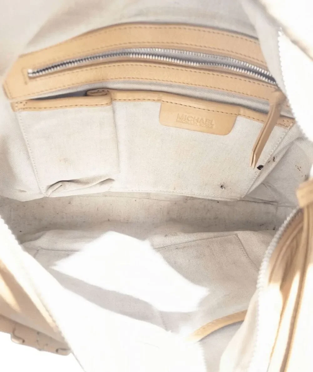 MICHAEL KORS Beige Leather Hobo Bag